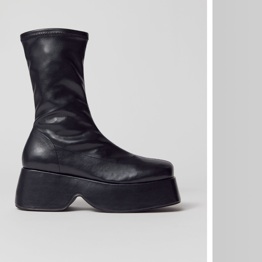 Uo Black Simone Platform Boot - image 2